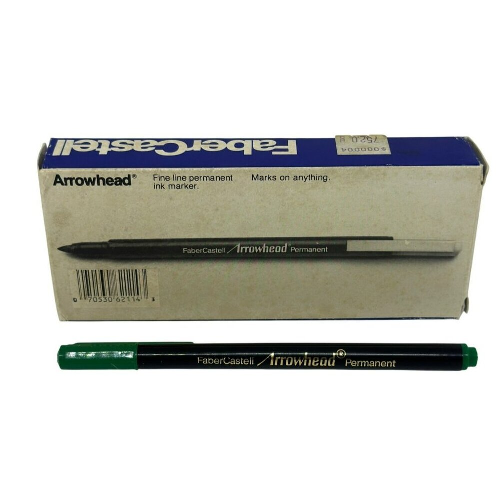 VTG Faber-Castell “Arrowhead” Permanent Markers | Fine Line "Marks on Anything,"